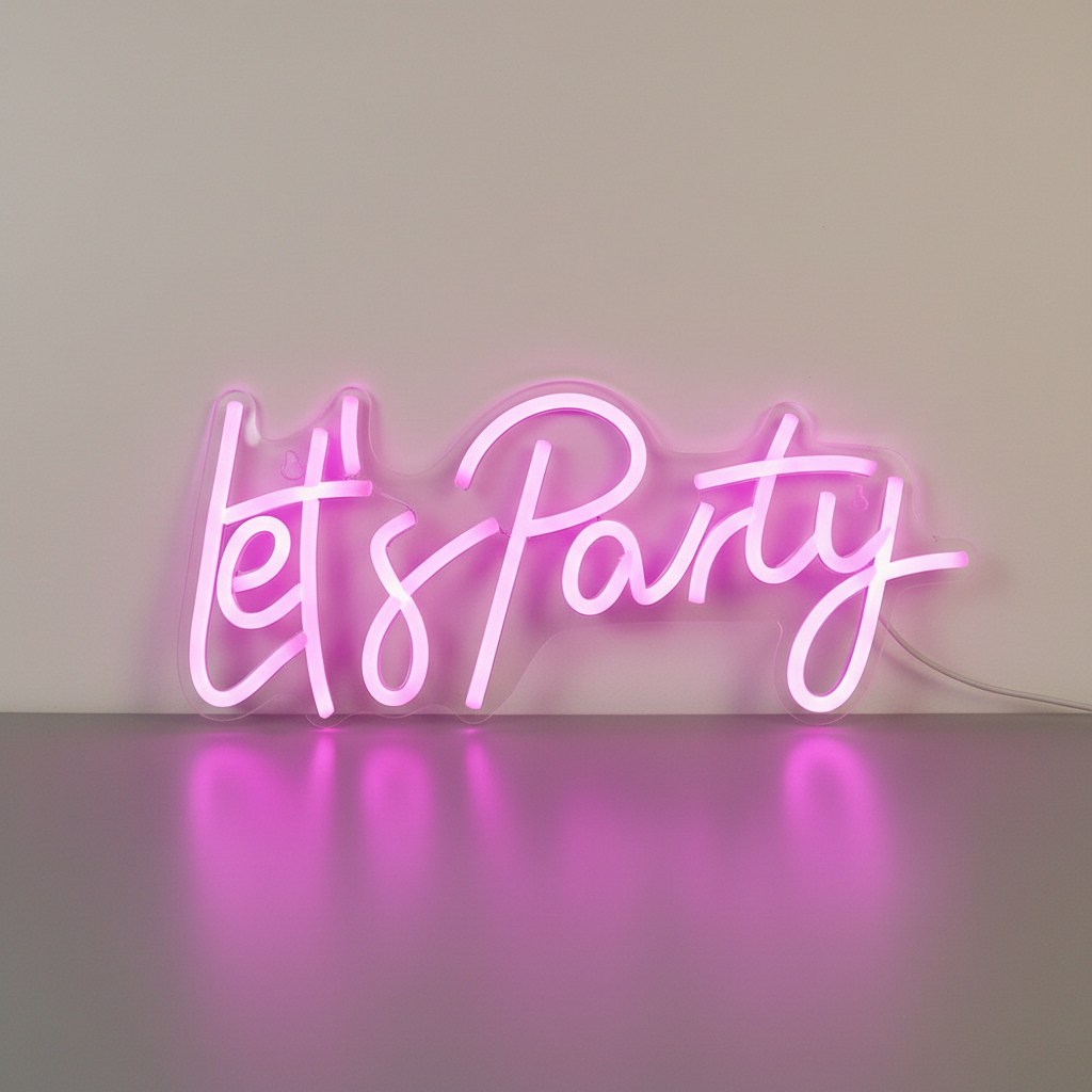 Neons A Leds Let's Party Veilleuse de rêve