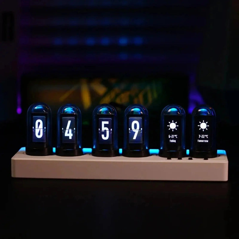 Design horloge nixie tube IPS WiFi multifonction