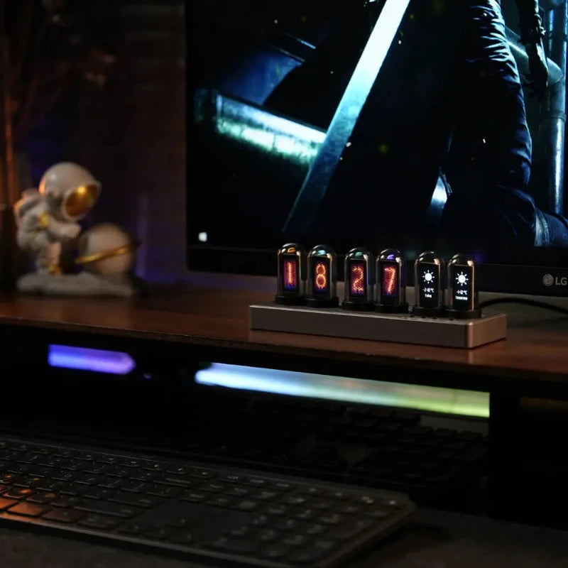 Réveil nixie tube vintage moderne WiFi IPS LED