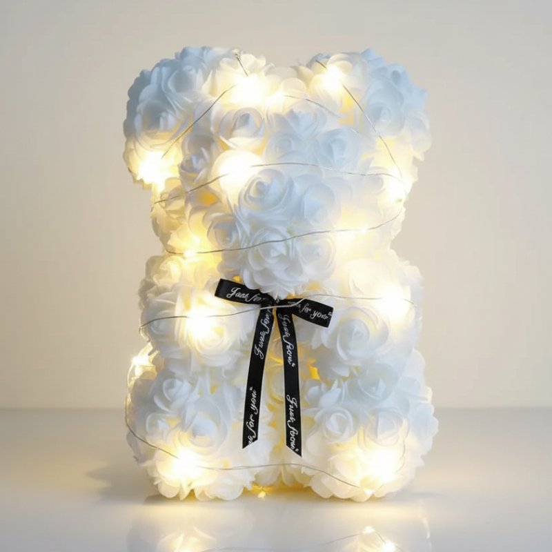 Nounours En Rose Éternelle Lumineux Veilleuse de rêve