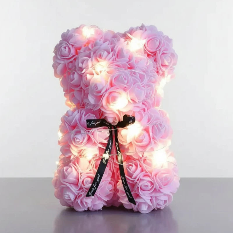 Nounours En Rose Éternelle Lumineux Veilleuse de rêve