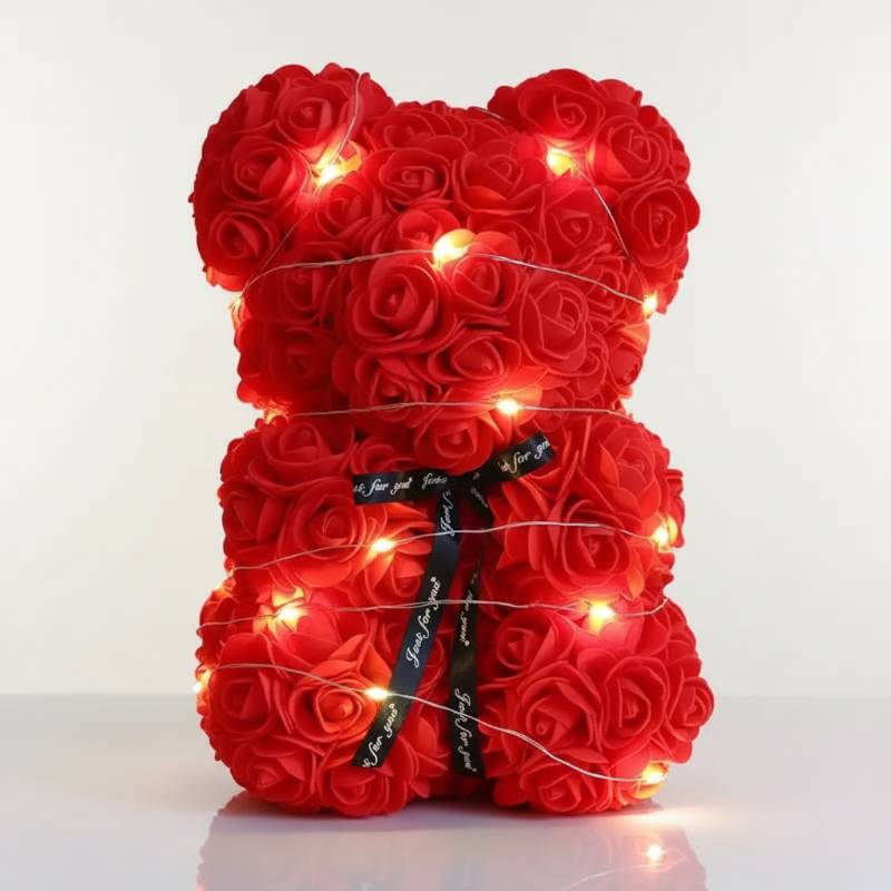 Nounours En Rose Éternelle Lumineux Veilleuse de rêve