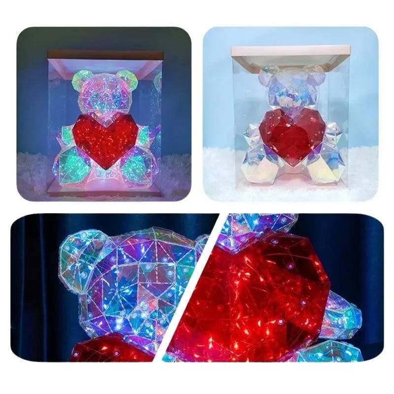 Veilleuse de rêve  Veilleuse Ourson | Hologramme 3D Veilleuse de rêve Lampe 3D Veilleuse Ourson