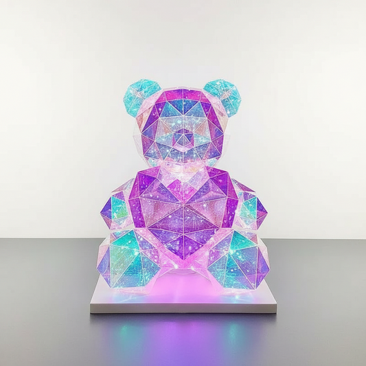 Ours Lumineux Veilleuse Hologramme 3D Veilleuse de rêve
