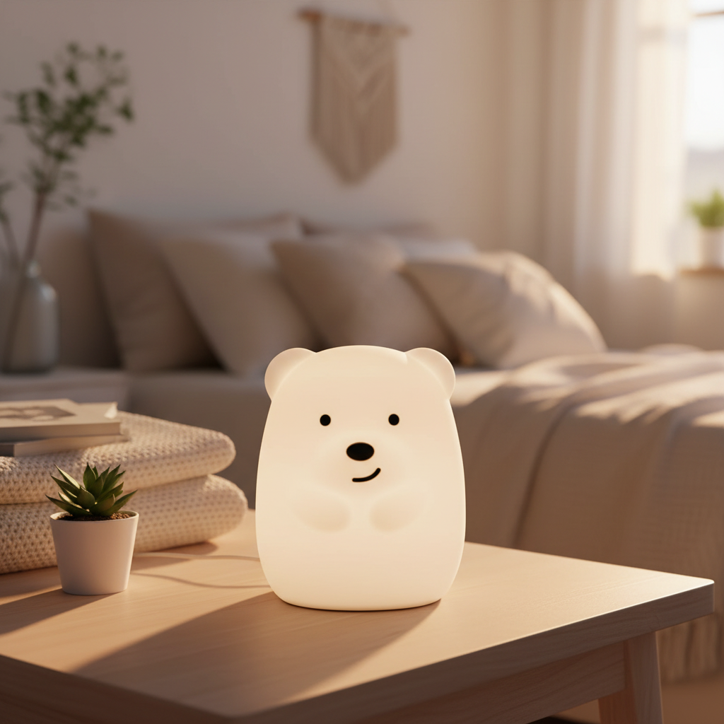 Ourson Veilleuse Rechargeable Tactile Veilleuse de rêve