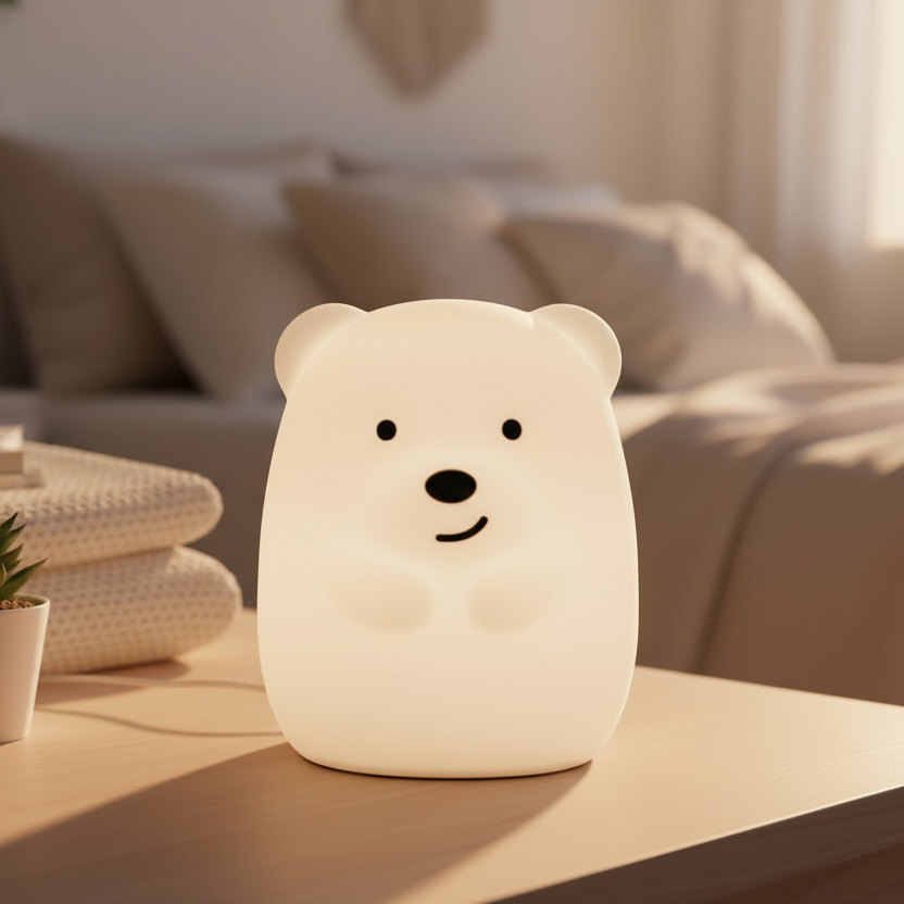 Ourson Veilleuse Rechargeable Tactile Veilleuse de rêve