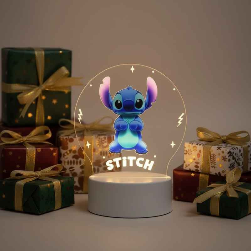 Boîte cadeau Lampe Stitch 3D – idée cadeau Disney originale