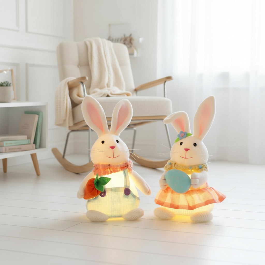 Peluche Lapin Lumineux Veilleuse de rêve