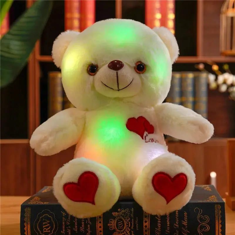 Veilleuse de rêve | Peluche Ours  Coeur Ecriture Love | petit ourson | Saint Valentin