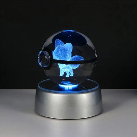 Pokéball Lumineuse en Cristal Pokemon Sprigatito