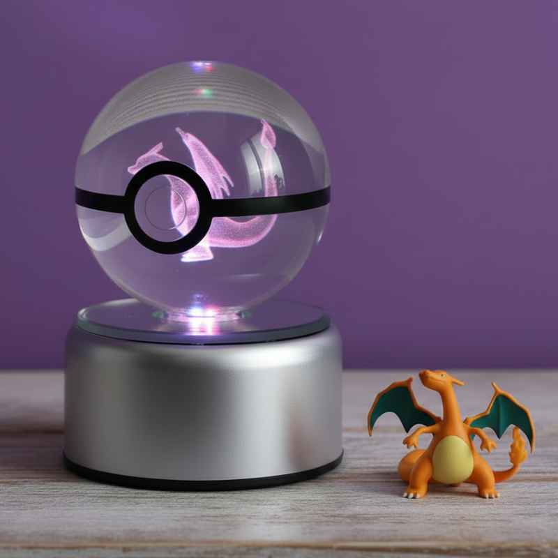 pokemon dracaufeu pokeball cristal