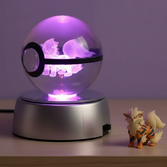 Pokeball Lumineuse Cristal Arcanine