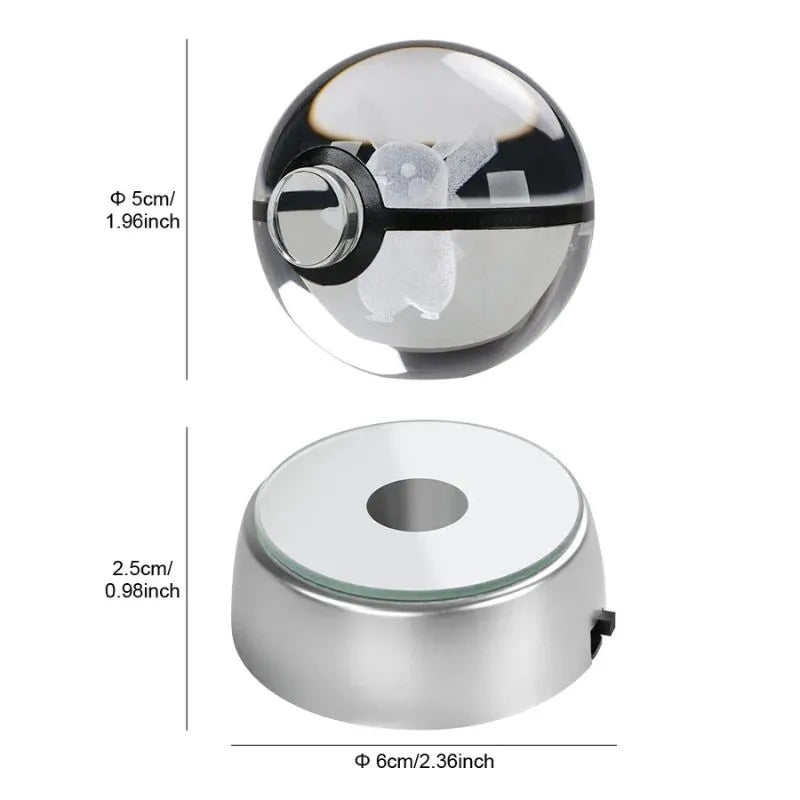 Dimension Pokéball Lumineuse Cristal Pokémon