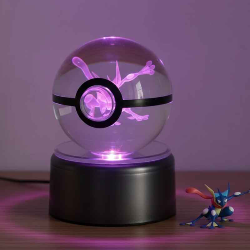 Greninja Large Crystal Pokeball