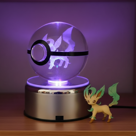 Pokeball Lumineuse Cristal Leafeon