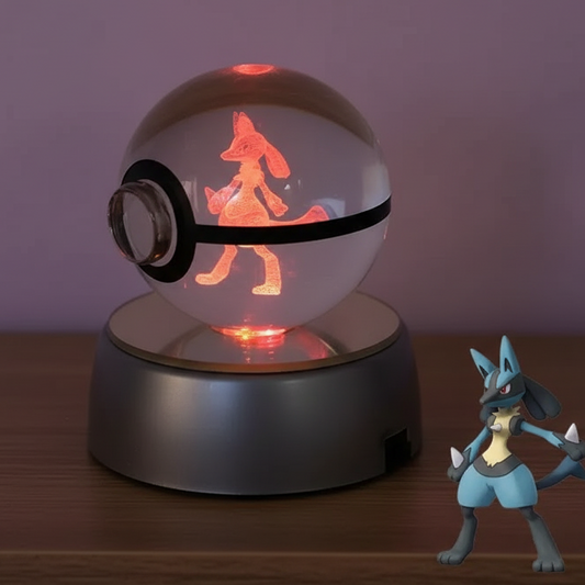 Pokeball Lumineuse Cristal Lucario