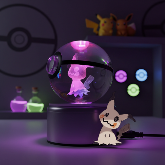 Pokeball Lumineuse Cristal Mimikyu