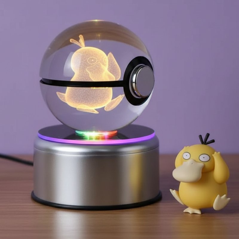 Psyduck Large Crystal Pokeball