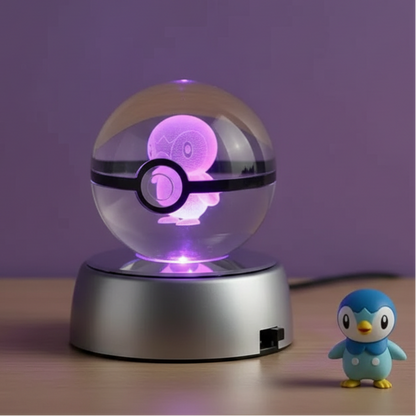 Pokeball Lumineuse Cristal Tiplouf