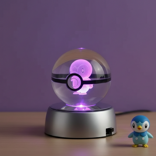 Pokeball Lumineuse Cristal Tiplouf