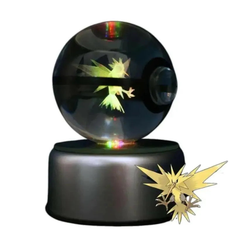 Électhor Large Crystal Pokeball Fond Blanc