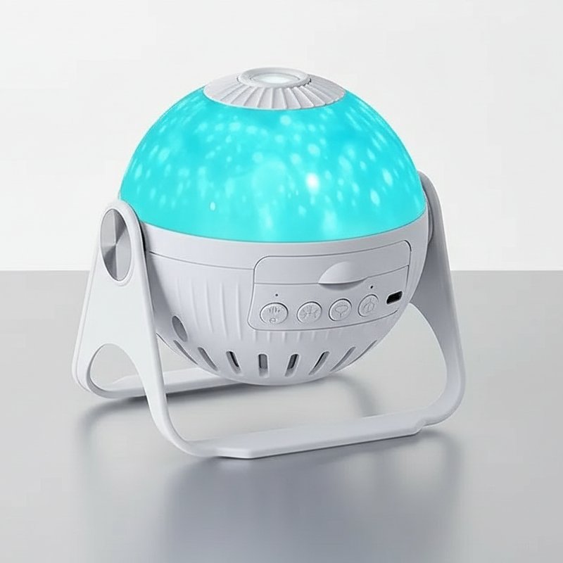 Projecteur Chambre Galaxie LED projetant une galaxie et des étoiles sur le plafond de la chambre