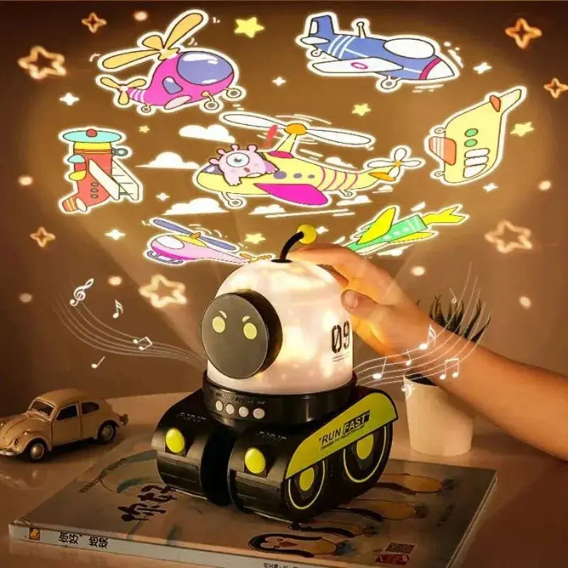 Mini Projecteur Robot 21 Films Avec Musique