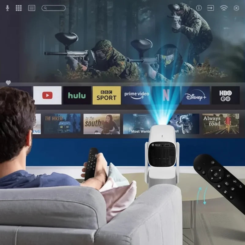 projection 150 pouces via projecteur 4K intelligent Smart K2