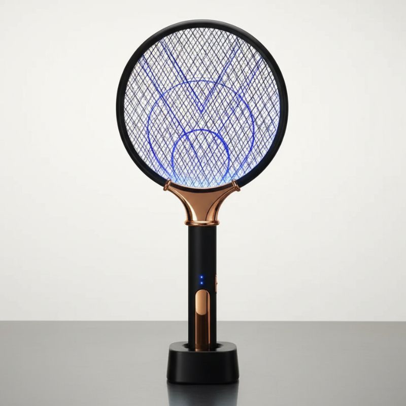 raquette anti-moustiques grille haute tension 3000V 3 couches protection