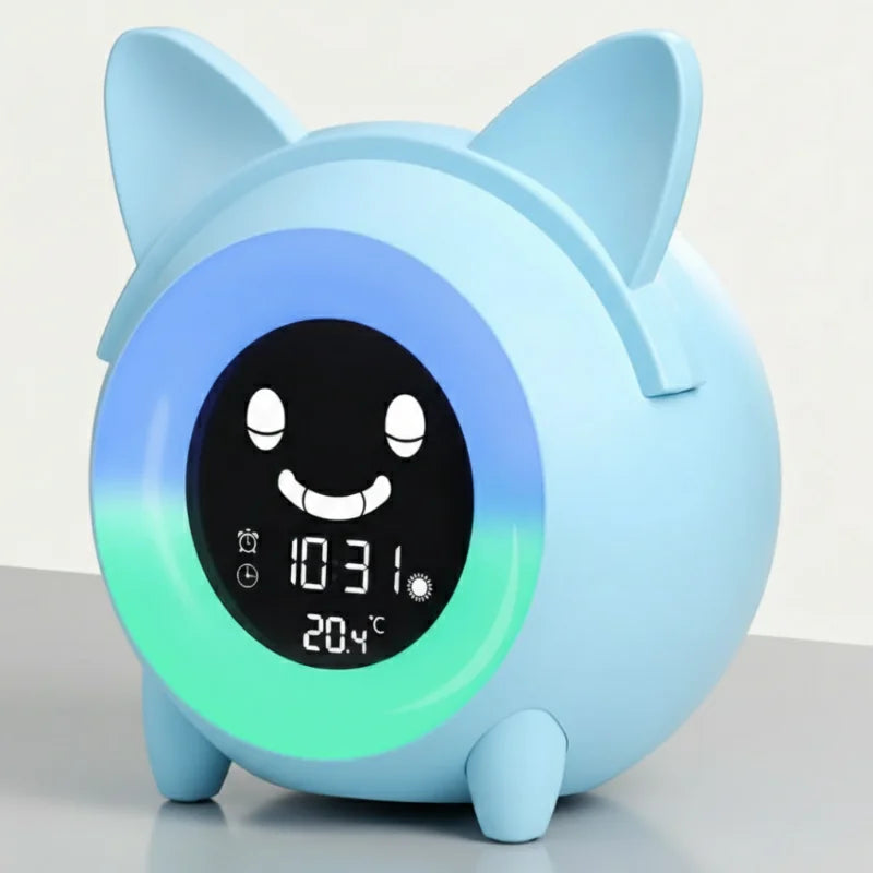 Réveil chat mignon éducatif enfants 3-7 ans