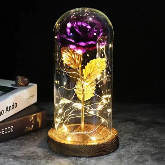 Lampe Rose Éternelle | Base Brun Violet - - Veilleuse de rêve  Lampe Rose Éternelle | Base Brun Violet Veilleuse de rêve Lampe Rose Éternelle -  - #tag1# - #tag2# - #tag3# - #tag4#