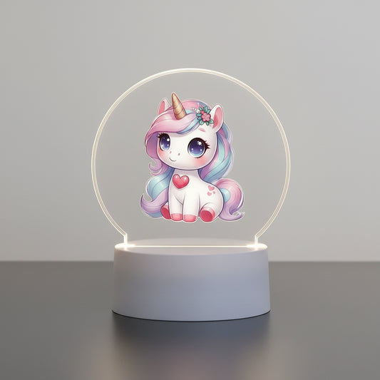 Veilleuse Licorne en 3D
