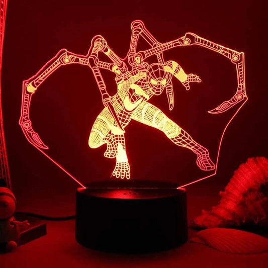 Lumière Led 3D Spiderman Super - Veilleuse de rêve 