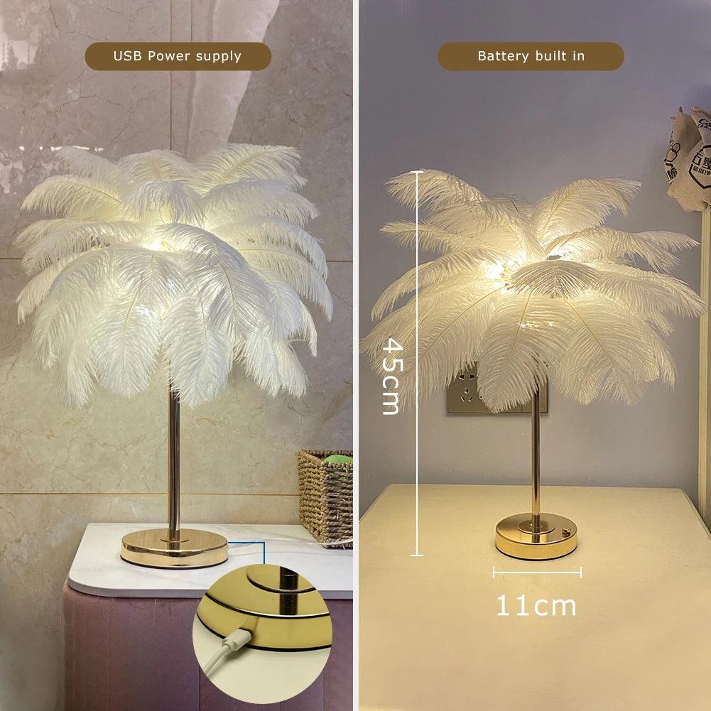 Lampe Sur Pied Plume