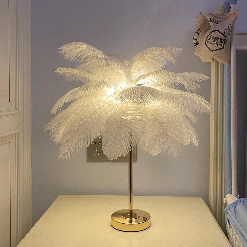 Lampe Sur Pied Plume