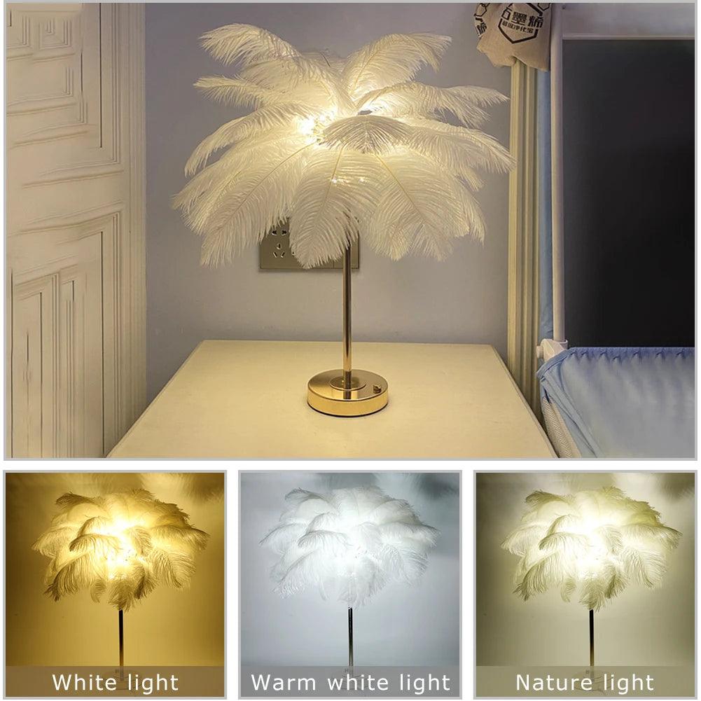 Lampe Sur Pied Plume