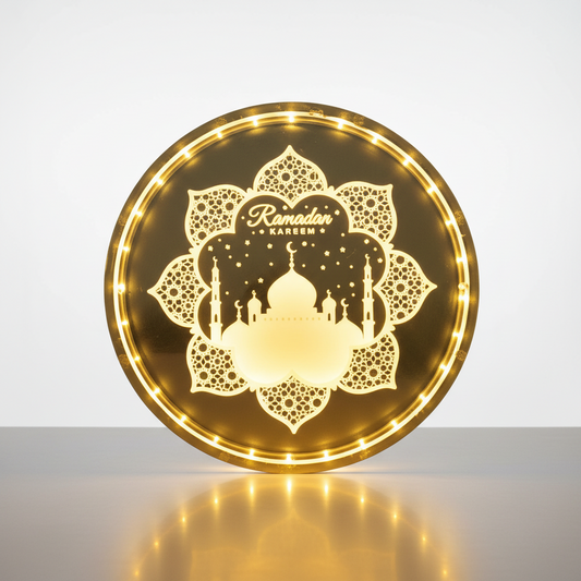 Guirlandes Lumineuses LED Suspendues Fête De L'Aïd Moubarak Veilleuse de rêve