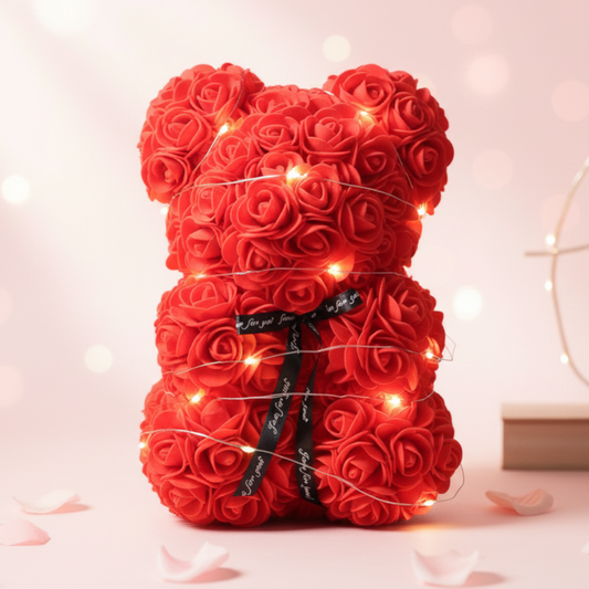 Nounours En Rose Éternelle Lumineux