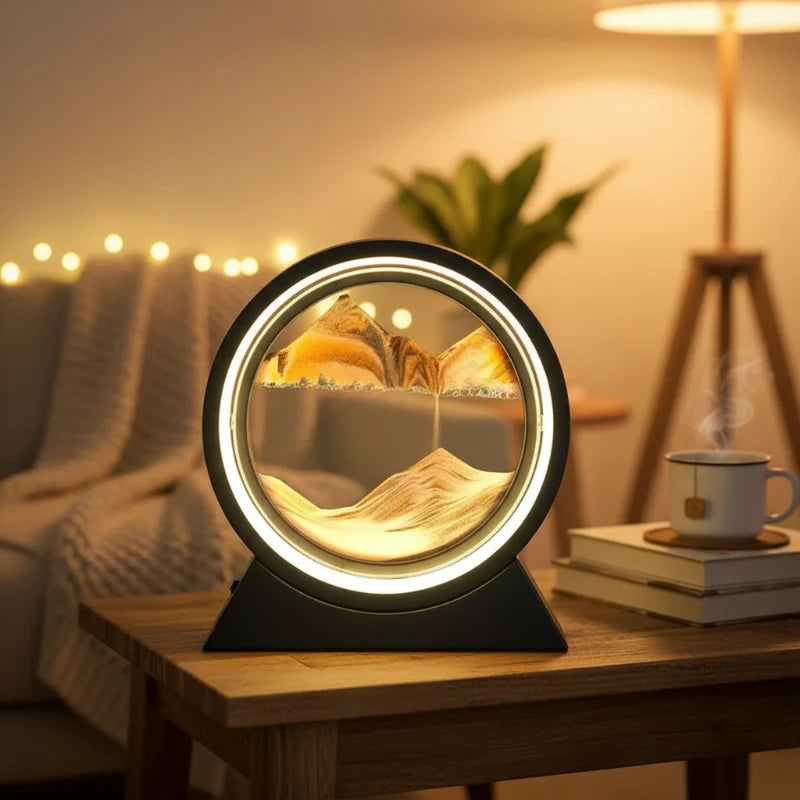idée cadeau lampe sablier LED décorative design