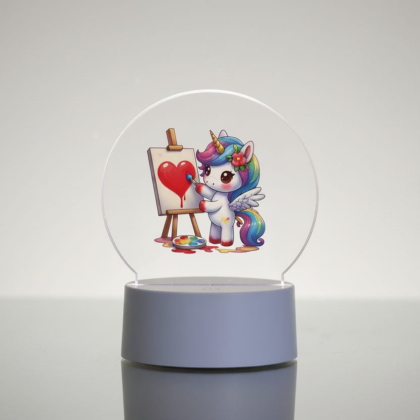 Veilleuse Licorne en 3D Veilleuse de rêve