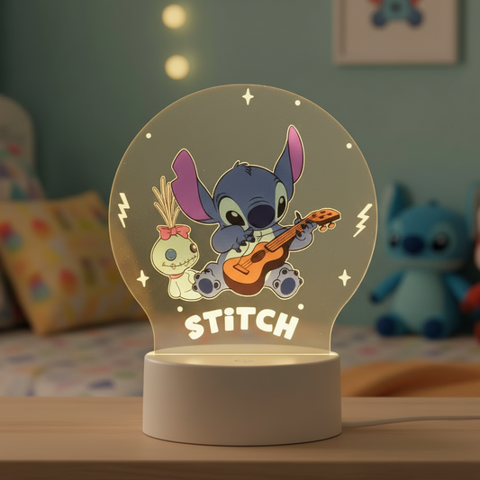 Lampe Led Stitch Joue Guitare