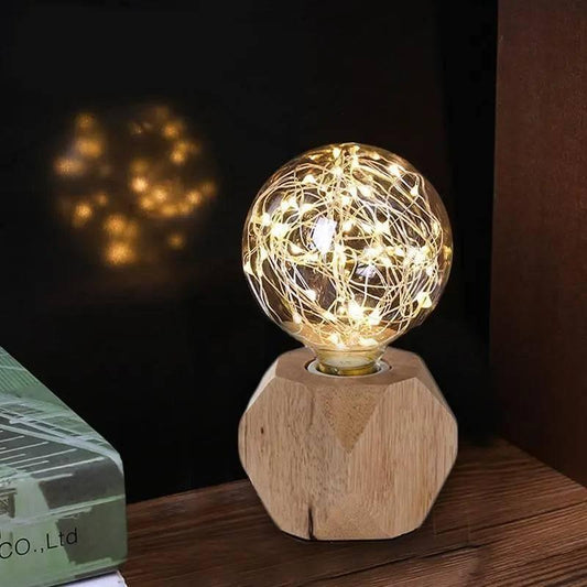 Veilleuse de rêve  Lampe de Chevet Bois | Avec Ampoule Veilleuse de rêve Lampe De Chevet Bois