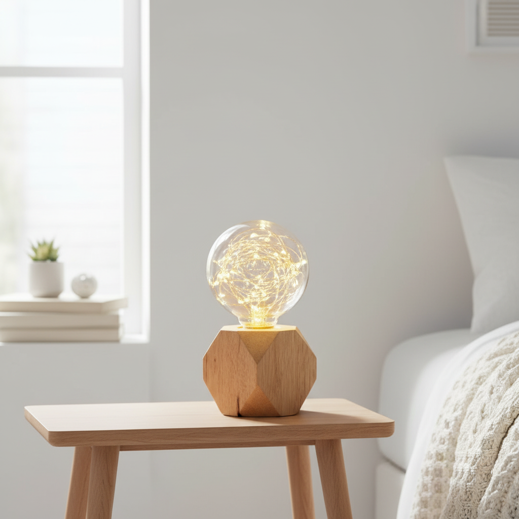 Socle Bois Pour Lampe de Chevet Veilleuse de rêve