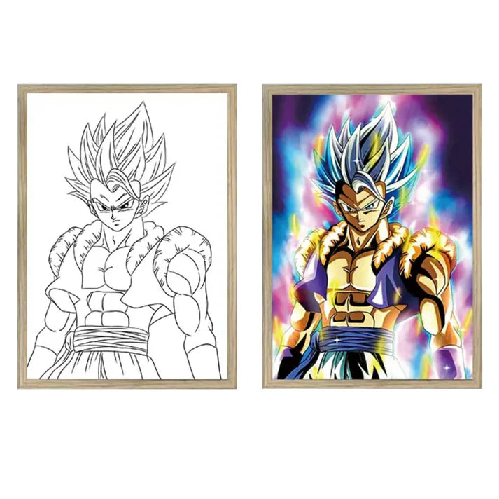 Tableau Lumineux Led Gogeta Blue Ultra