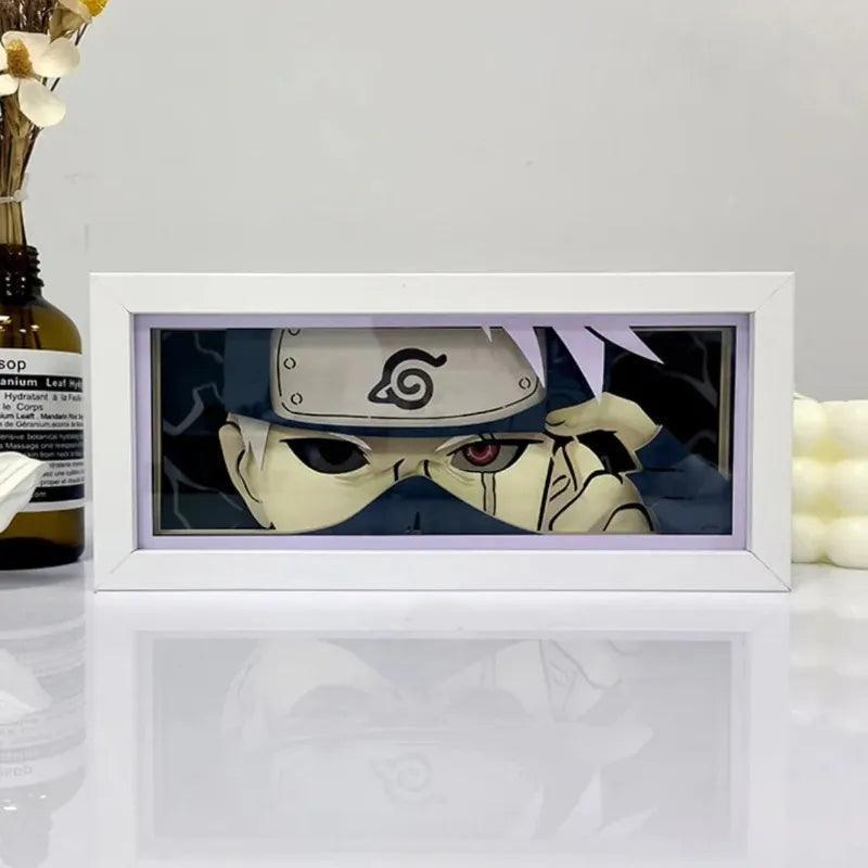 Tableau Kakashi LED déco chambre otaku allumé