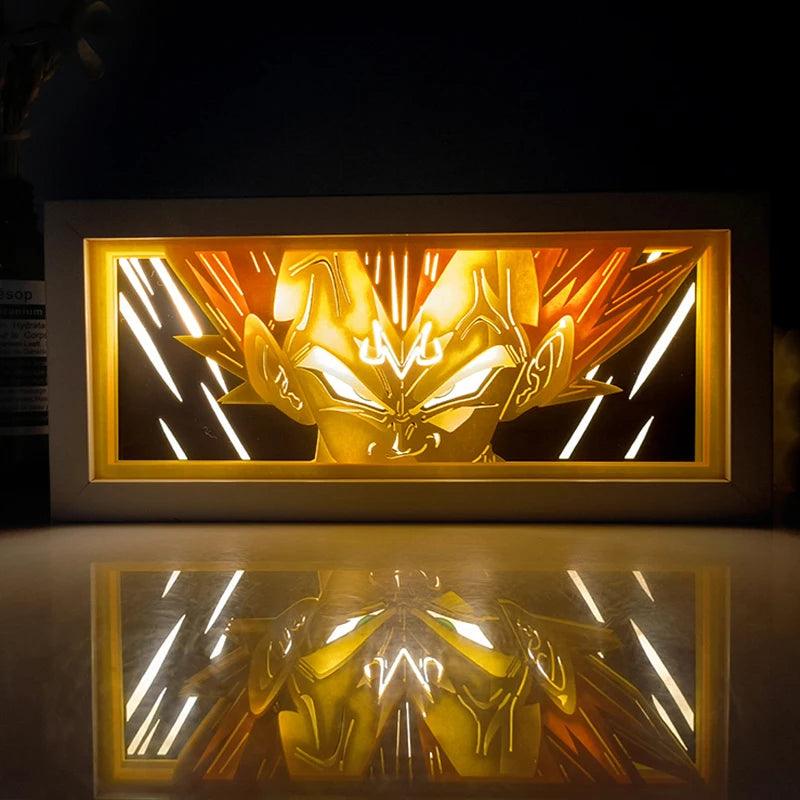 Tableau Lumineux Led Majin Vegeta - Veilleuse de rêve 