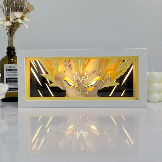 Tableau Lumineux Led Majin Vegeta - Veilleuse de rêve 