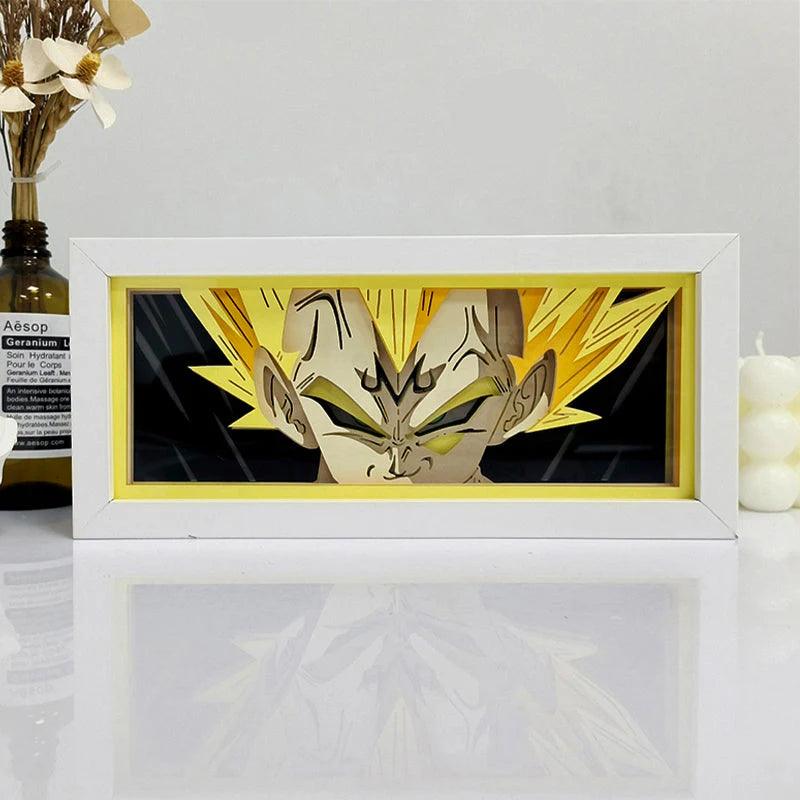 Tableau Lumineux Led Majin Vegeta - Veilleuse de rêve 