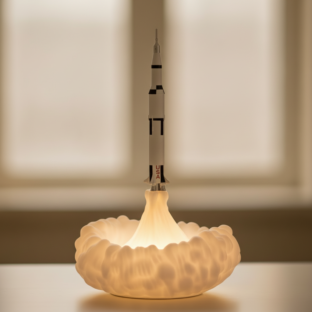 Astronaut Space Launch Night Light