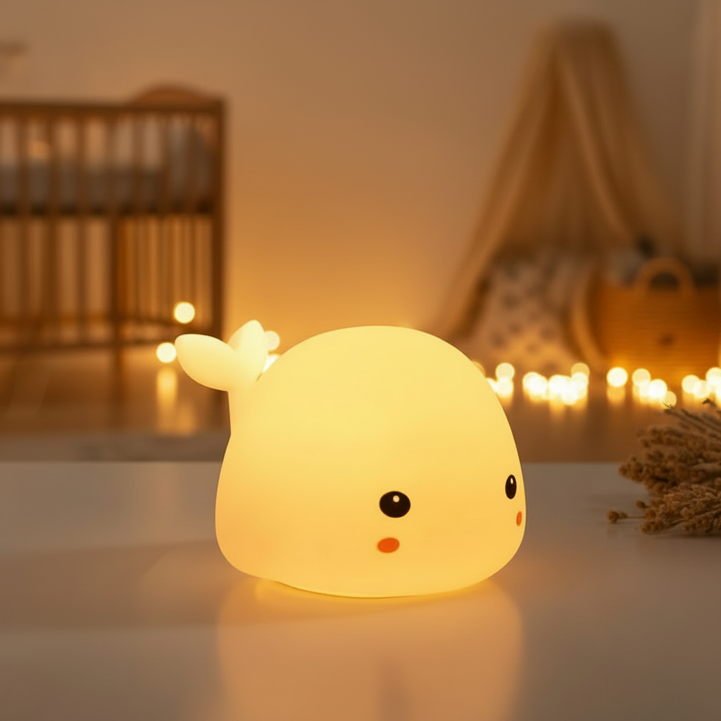 Veilleuse Bebe Baleine | Petite Veilleuse Baleine Blanche Veilleuse de rêve